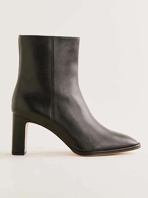 Gillian Ankle Boot - Black Leather